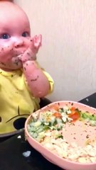 Funny Baby Video | Baby Eating | Funny Baby With Foods | #baby  #shortvideo  #shorts