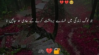 New sad poetry status  |Tariqwrites| Urdu poetry