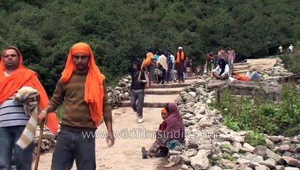 Sri Hemkund Sahib yatra at Chamoli in Uttrakhand, India