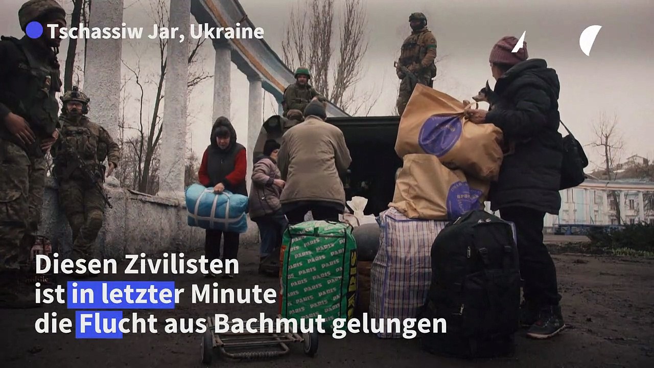 Flucht aus Bachmut in letzter Minute