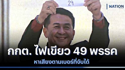 กกต. ไฟเขียว 49 พรรค หาเสียงตามเบอร์ที่จับได้ | เนชั่นกรองข่าว | NationTV22