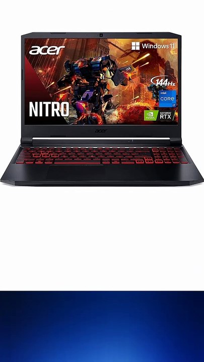 Acer Nitro 5 AN515-57-79TD Gaming Laptop | Intel Core i7-11800H | NVIDIA GeForce RTX 3050 Ti Laptop GPU | 15.6" FHD 144Hz IPS Display | 8GB DDR4 | 512GB NVMe SSD | Killer Wi-Fi 6 | Backlit Keyboard
