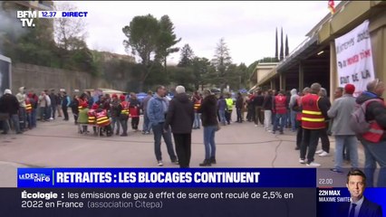 "Ça fait maintenant un mois qu'on est tous les jours en grève": sur ce site Enedis d'Aix-en-Provence, la CGT Énergie poursuit la mobilisation contre la réforme des retraites