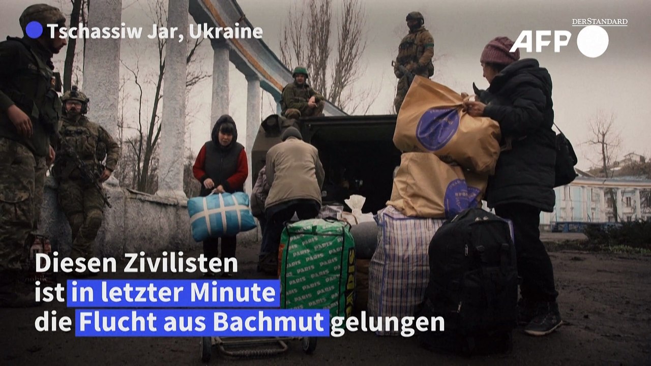 Flucht aus Bachmut in letzter Minute