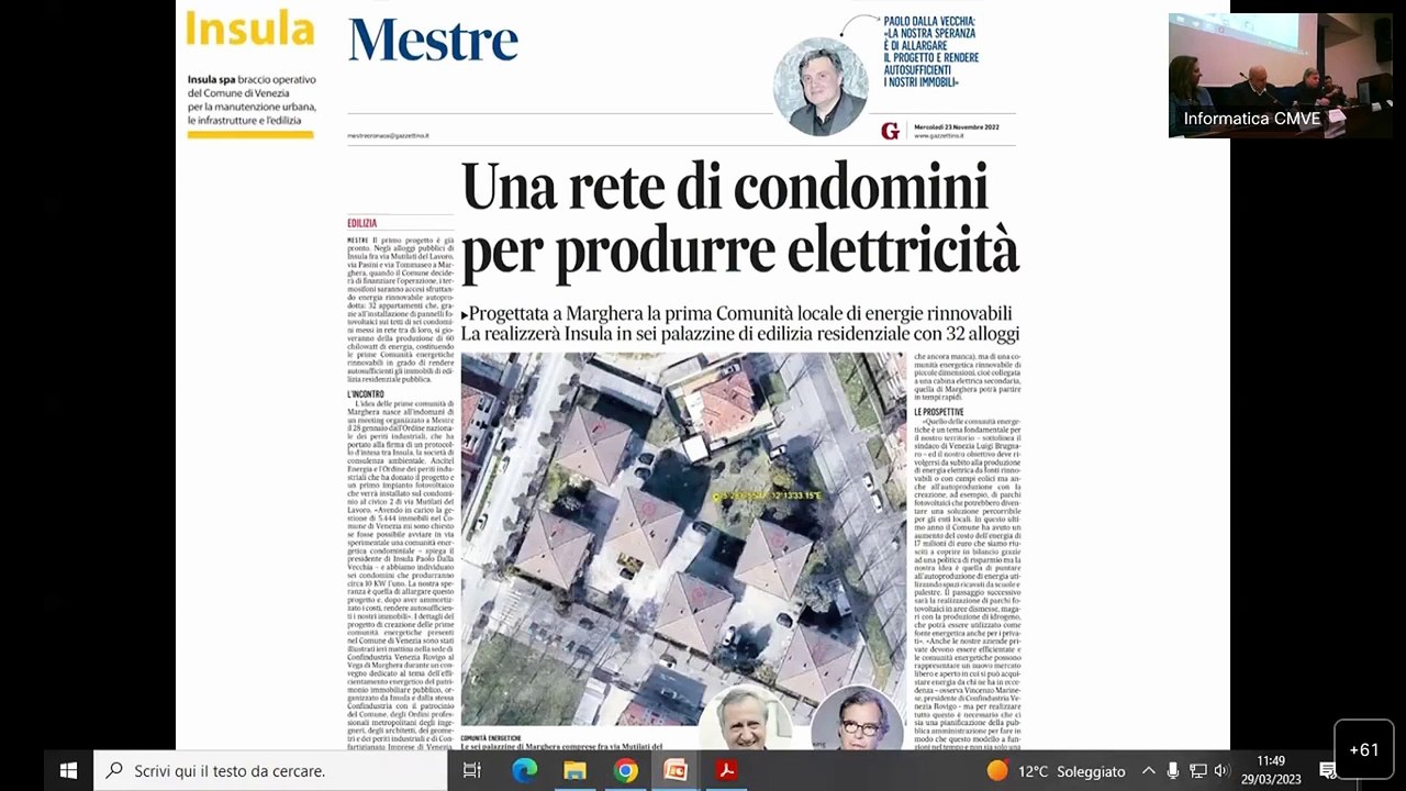 Evento Comunità energetiche rinnovabili - Parte 2 - 29/03/2023