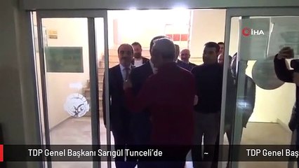 TDP Genel Başkanı Sarıgül Tunceli'de