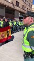 La Guardia Civil de Navarra guarda un minuto de silencia por el agente brutalmente atropellado en Asturias