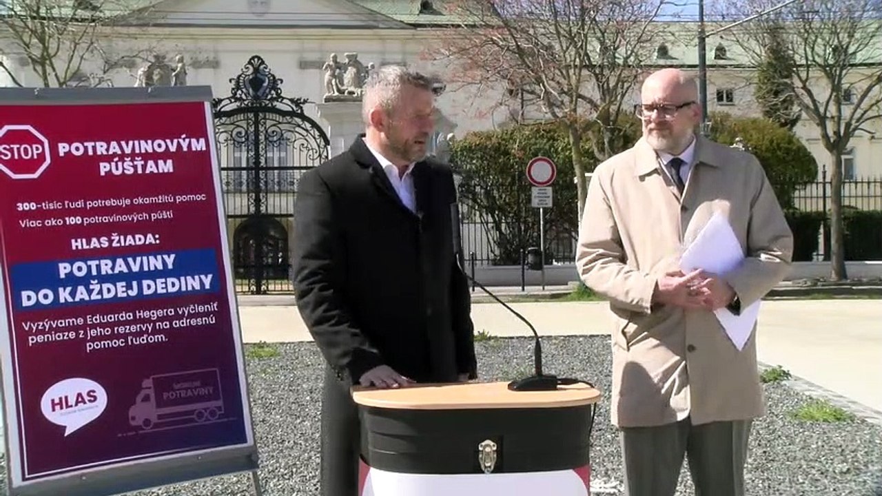 ZÁZNAM: Hlas-SD: Vyzývame E. Hegera, aby vyčlenil peniaze pre tzv. potravinové púšte