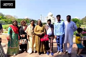 रामदास अठावले  ने देखा ताजमहल