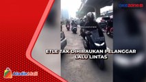 Lawan Arus Demi Hindari Macet, Pemotor Dihadang Warga di Kalimalang