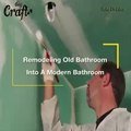 DIY remodeling old bathroom into a modern bathroom Time-Lapse - DIY Renovation Start to Finish