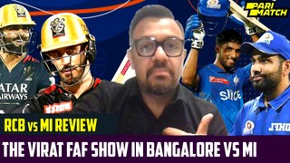 THE VIRAT FAF SHOW IN BANGALORE VS MI | PARI MATCH | RK GAMESBOND