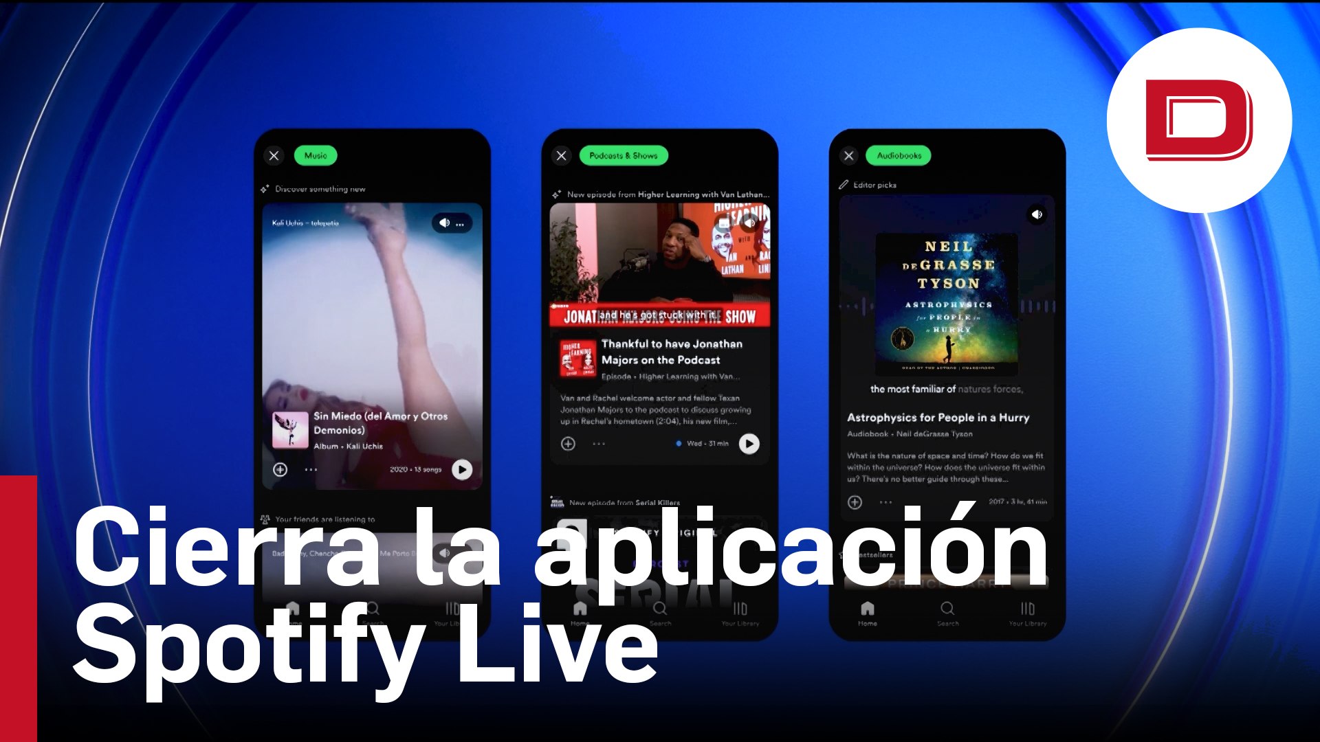 ⁣Spotify cierra su aplicación de música en directo Spotify Live