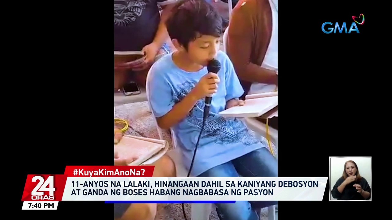 11-anyos na lalaki, hinangaan dahil sa kaniyang debosyon at ganda ng boses habang nagbabasa ng Pasyon | 24 Oras