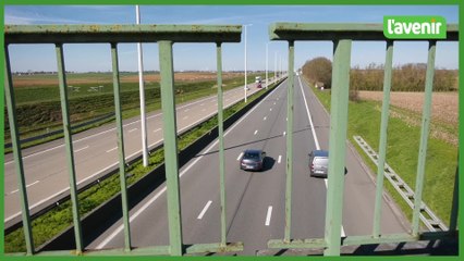 Désamiantage d'un pont sur l'E-40 à Remicourt