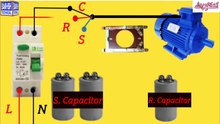 Single phase motor capacitor connection complete diagram @bakhshtechnical