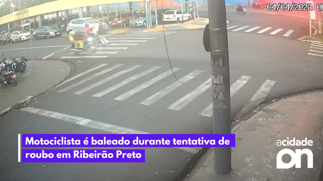 Motociclista é baleado durante tentativa de roubo em Ribeirão Preto