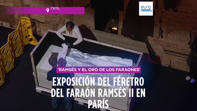 'Ramsés y el oro de los faraones': una exposición del sarcófago de Ramsés II en París