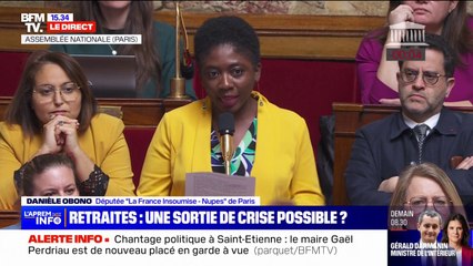 "Il n'y aura pas de trêve": Danièle Obono (LFI) alerte le gouvernement sur les retraites
