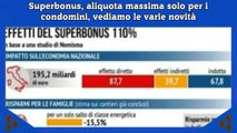 Superbonus, aliquota massima solo per i condomini, vediamo le varie novità