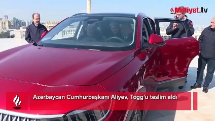 Azerbaycan Cumhurbaşkanı Aliyev, Togg'u teslim aldı