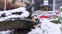 Inverno tardio cobre Balcãs de neve e temperaturas descem mais de 20 graus