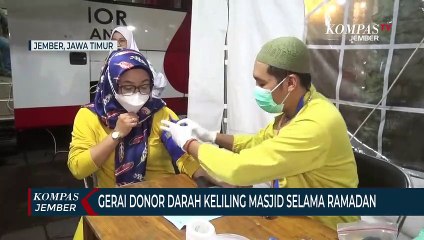 Gerai Donor Darah PMI Keliling Masjid Selama Ramadan