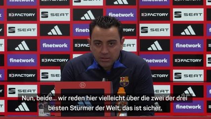 Benzema oder Lewy? Xavi: "Zwei der besten Stürmer"
