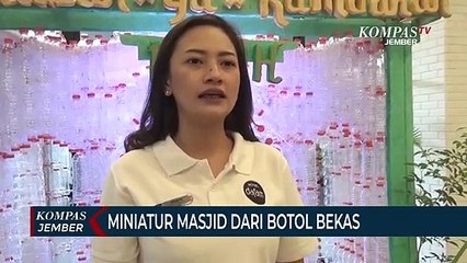 Miniatur Masjid dari Botol Bekas, Kampanyekan Peduli Lingkungan
