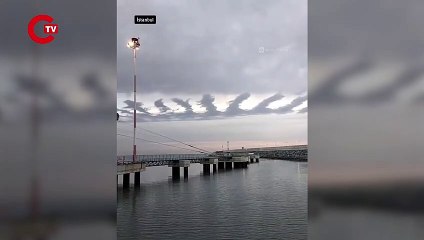 Dünyada nadir görülen bulut İstanbul'da görüldü