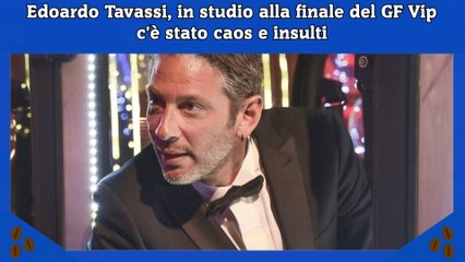 Edoardo Tavassi, in studio alla finale del GF Vip c'è stato caos e insulti