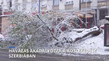 Havazás akadályozza a közlekedést több Szerbia több részén