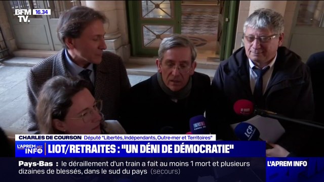 Charles de Courson, député Liot, devant le Conseil constitutionnel: Ce qui nous réunit, c'est la défense d'une démocratie parlementaire