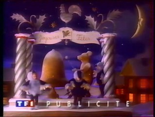 TF1 - 21 Décembre 1993 - Coming-next, jingle pub (habillage Noël)