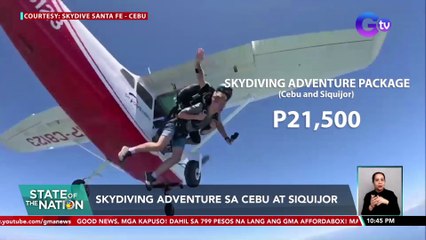 Skydiving adventure sa Cebu at Siquijor | SONA