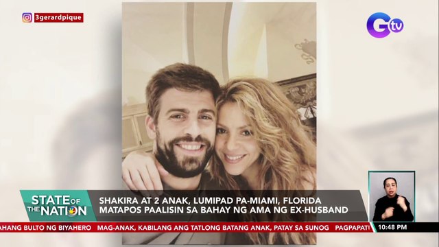 Shakira at 2 anak, lumipad pa-Miami, Florida matapos paalisin sa bahay ng ama ng ex-husband | SONA