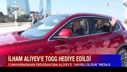 İlham Aliyev, ikinci Togg'u teslim aldı! Erdoğan'dan 'hayırlı olsun' mesajı