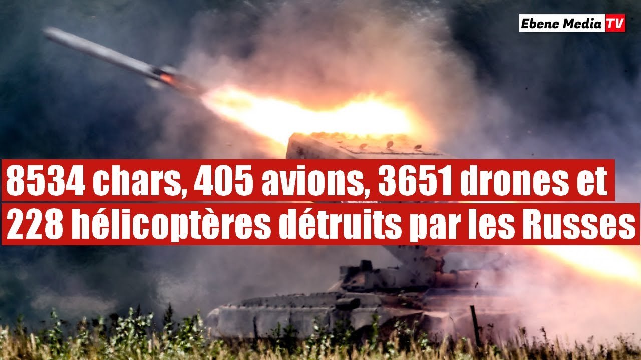 Après 8534 chars et 405 avions détruits par l'armée russe, Kiev a reçu 57 chars