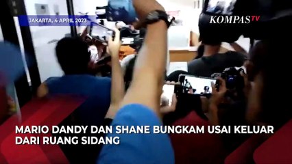 Ekspresi Bungkam Mario Dandy dan Shane Usai Jadi Saksi AG di PN Jakarta Selatan