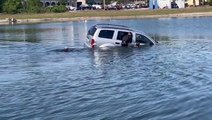 Elderly man and his dogs rescued from sinking car in Florida