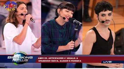 Amici 22, anticipazioni 4° serale: a  spareggio Cricca, Alessio e Federica