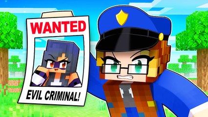 Minecraft Challenge: Living as a Wanted Criminal! 🚓