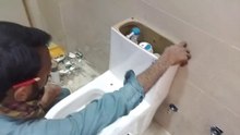 Toilet seat installation!! English wc new setting complete method @bakhshtechnical