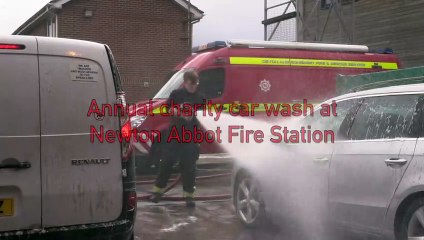 Newton Abbot Fire Station's charity car wash