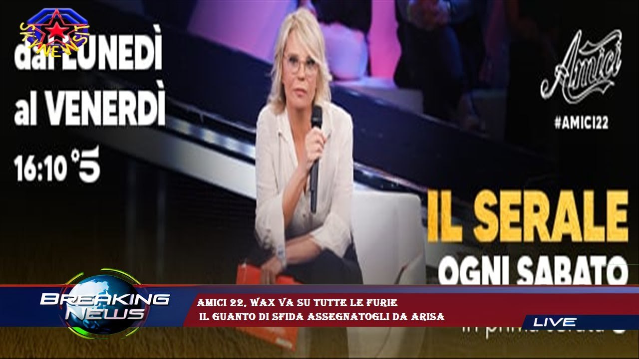 Amici 22, Wax va su tutte le furie  il guanto di sfida assegnatogli da Arisa