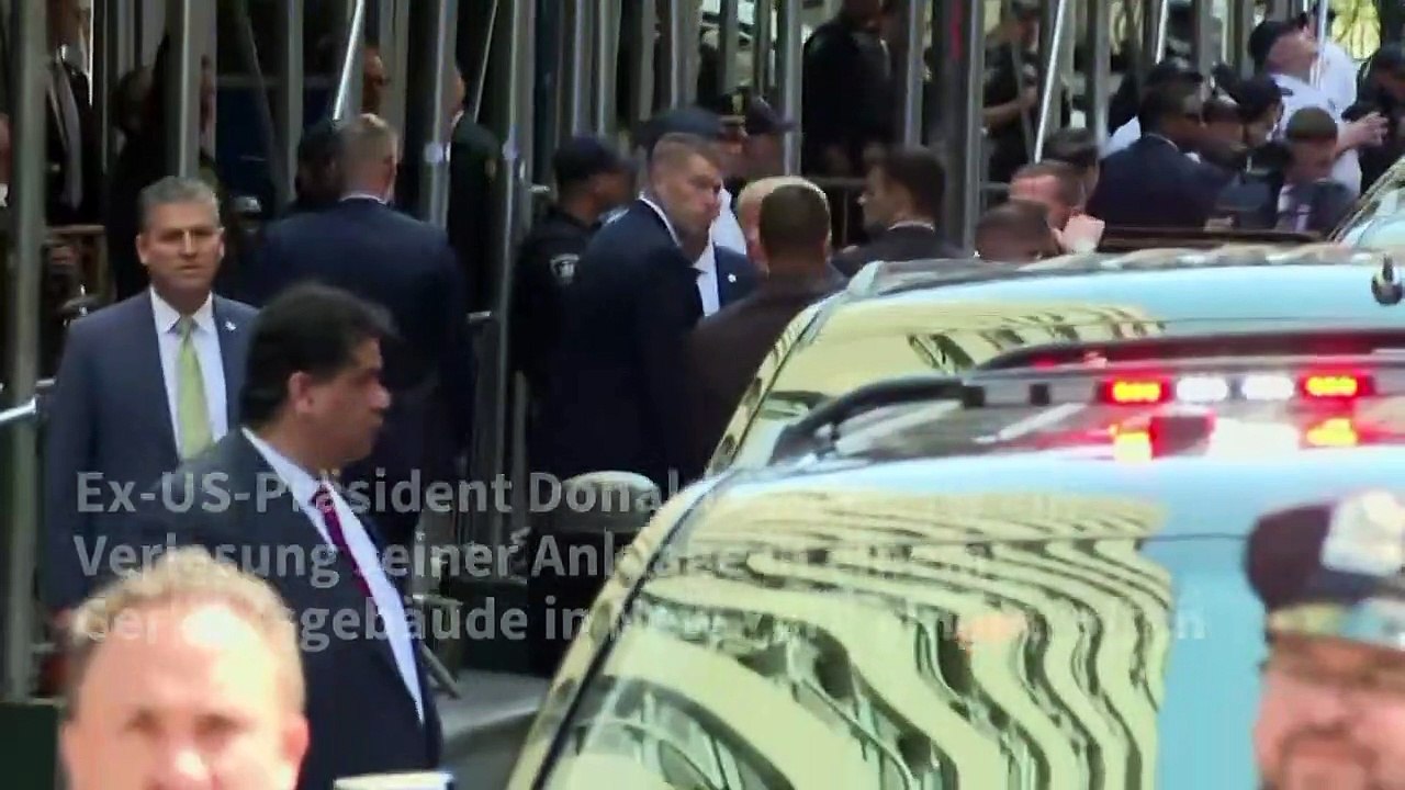 Trump zu Anklageverlesung in New Yorker Gericht eingetroffen