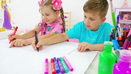 Baby Oliver wants to play. Diana and Roma came up with How to Entertain baby_ Fun Toddler Activities