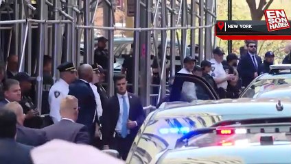 Eski ABD Başkanı Donald Trump, Manhattan Ceza Mahkemesine geldi
