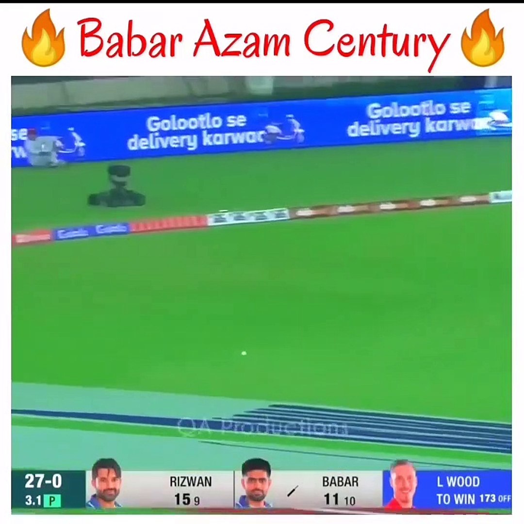 Babar Azam Century ll against englang