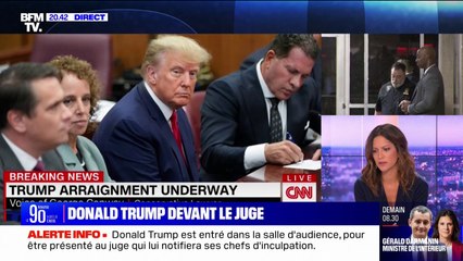 La première image de Donald Trump face au juge
